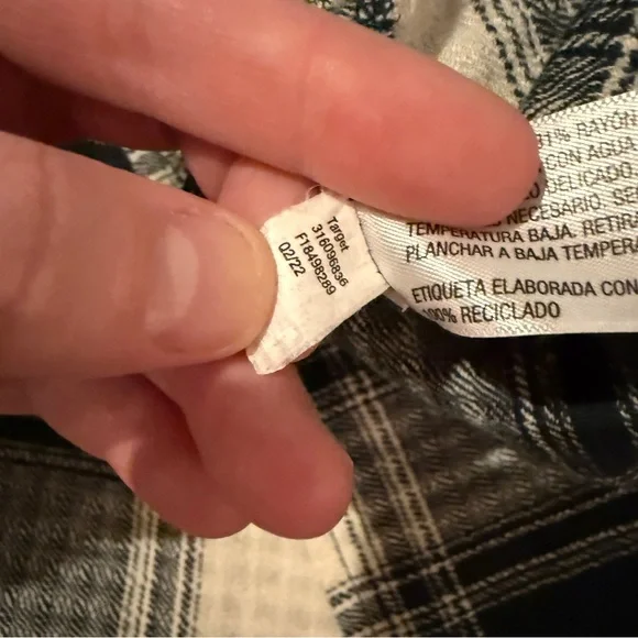 Knox Rose Green & Ivory Plaid Button-Front‎ Long Sleeve Midi Dress Sz 2X Plus - Picture 9 of 16